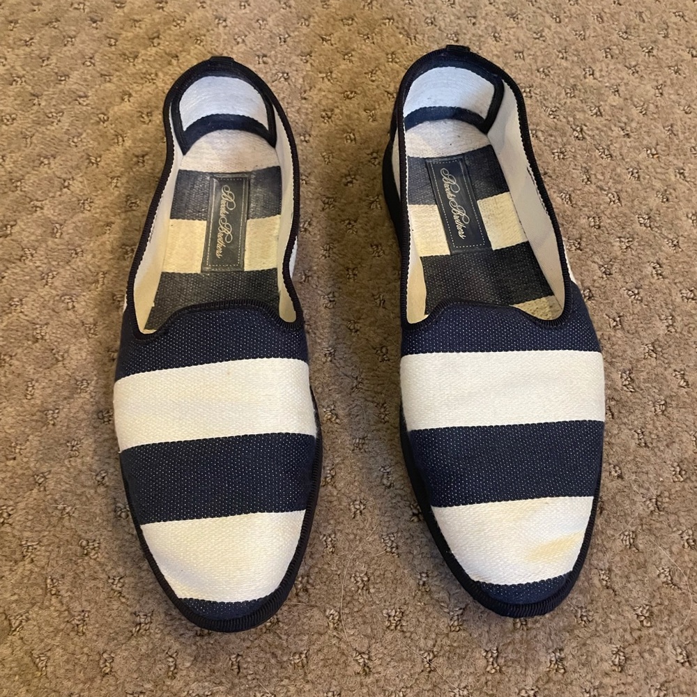 Brooks Brothers Canvas Striped Shoes